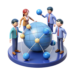 vecteezy global teamwork collaboration connection and communication 55139788
