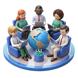 vecteezy global teamwork diverse group collaboration technology 55924714 edited